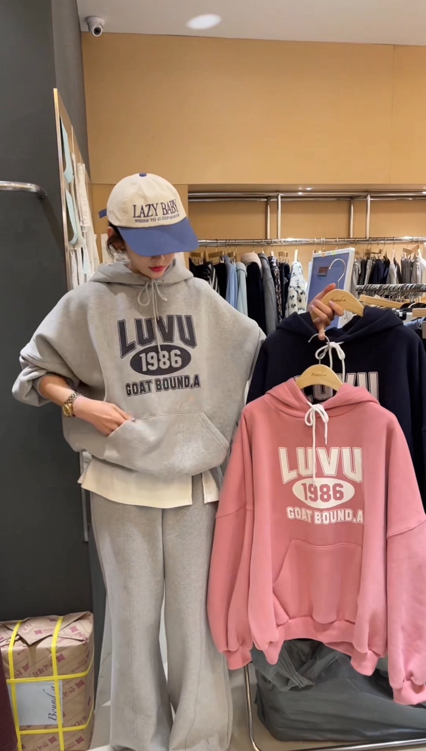 BOUND.A東大門㊣直郵女裝新款推薦真品職業時尚人氣衛衣加絨BOUND.A衛衣