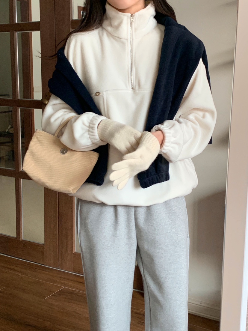 FORMSTUDIO東大門㊣實拍女士新款推薦休閑真品衛衣抓絨拉鏈FORMSTUDIO衛衣