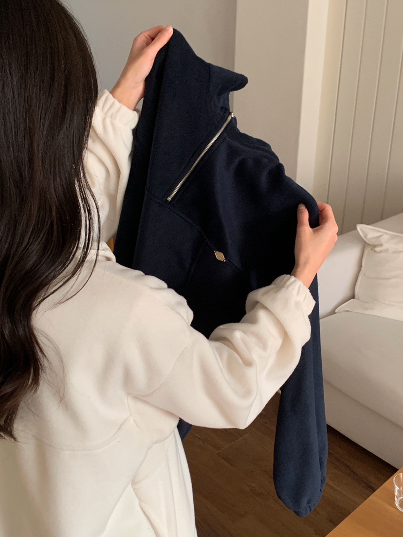 FORMSTUDIO東大門㊣實拍女士新款推薦休閑真品衛衣抓絨拉鏈FORMSTUDIO衛衣