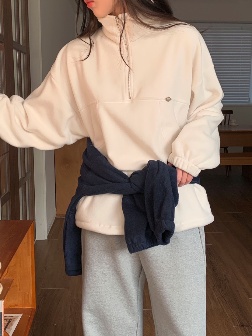 FORMSTUDIO東大門㊣實拍女士新款推薦休閑真品衛衣抓絨拉鏈FORMSTUDIO衛衣