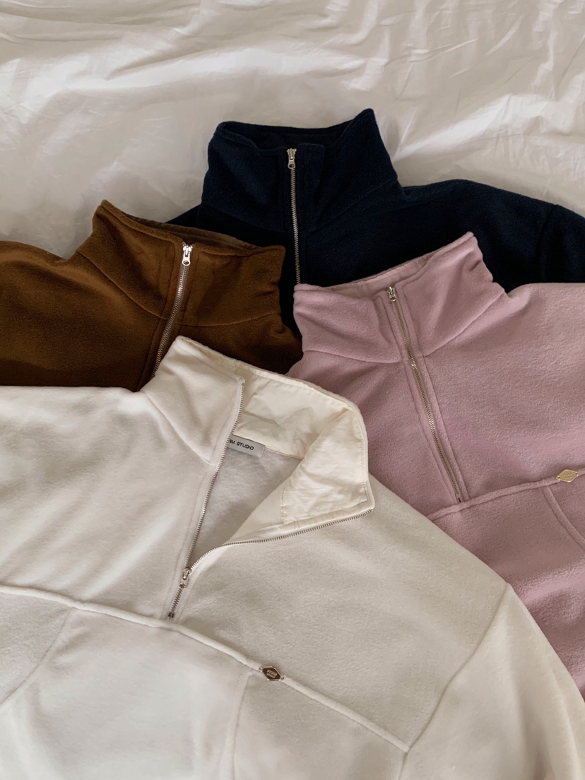 FORMSTUDIO東大門㊣實拍女士新款推薦休閑真品衛衣抓絨拉鏈FORMSTUDIO衛衣