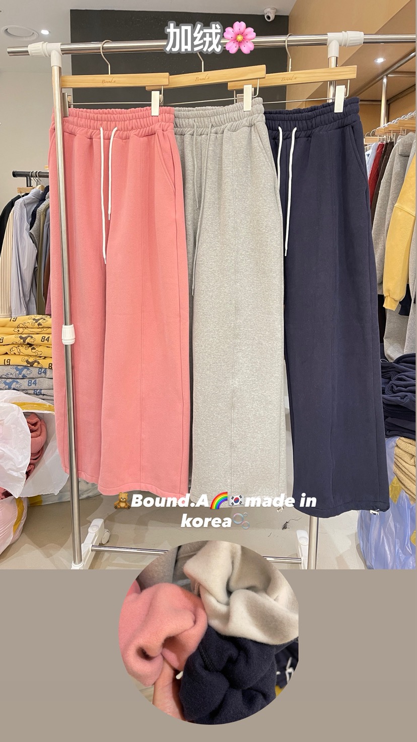 BOUND.A東大門㊣直郵女士新款25秋冬休閑熱賣職業休閑褲加絨BOUND.A休閑褲