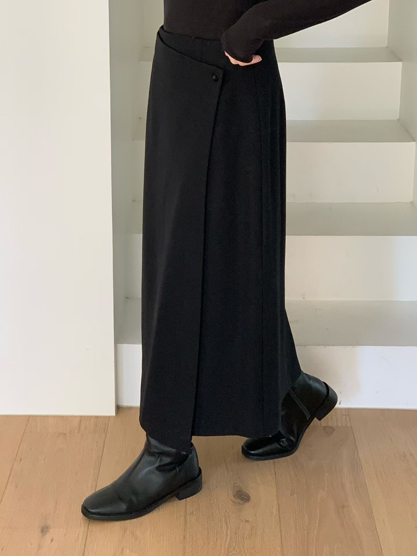 BINUS韓國直郵㊣女士新品真品休閑25秋冬推薦時尚人氣熱賣長裙BINUS長裙