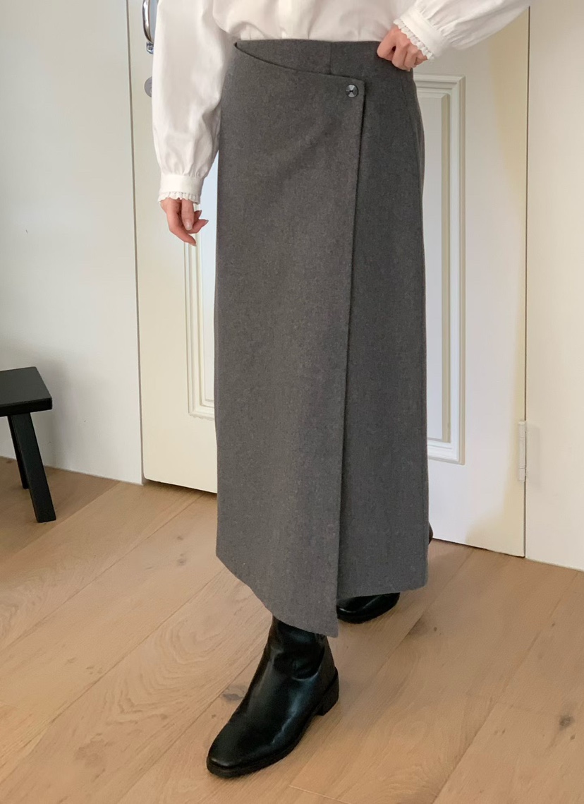 BINUS韓國直郵㊣女士新品真品休閑25秋冬推薦時尚人氣熱賣長裙BINUS長裙