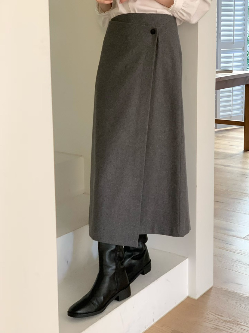 BINUS韓國直郵㊣女士新品真品休閑25秋冬推薦時尚人氣熱賣長裙BINUS長裙