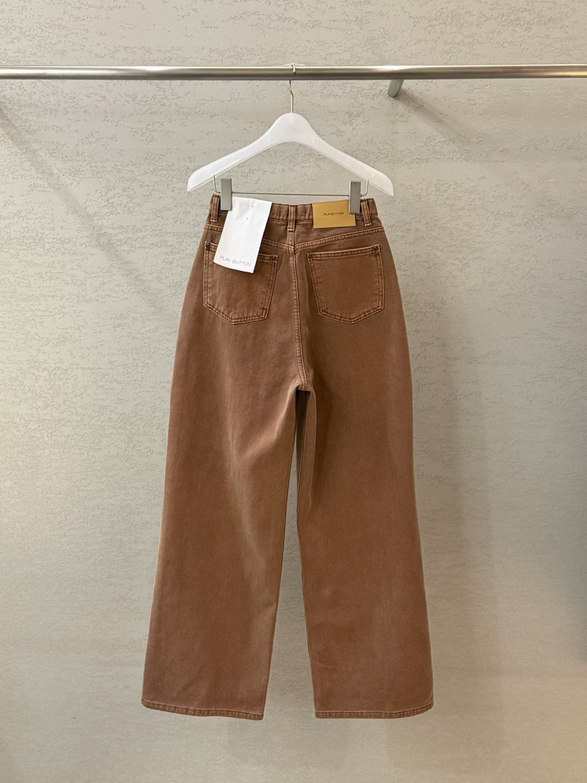 PLAYBUTTON-P韓國代購㊣女裝新品職業推薦人氣真品熱賣牛仔褲PLAYBUTTON牛仔褲