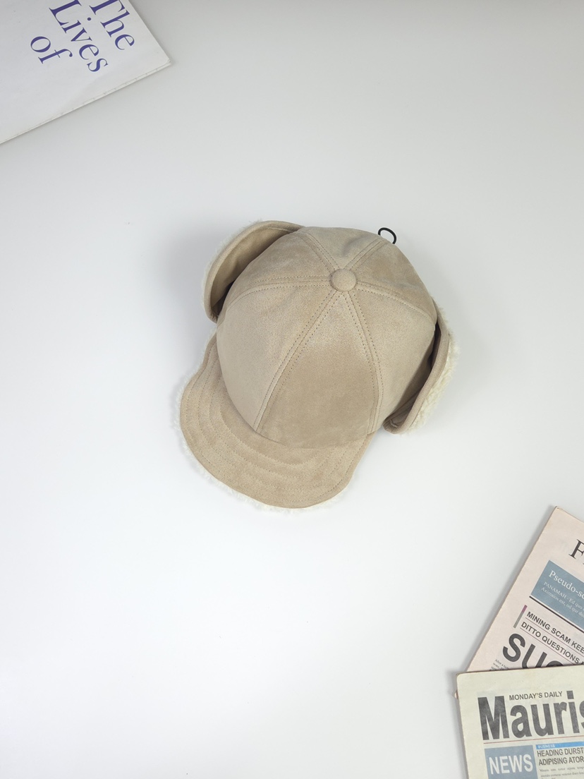 THE HAT-P韓國代購㊣女裝新品熱賣時尚人氣休閑25秋冬帽子麂皮THE HAT帽子圖色1