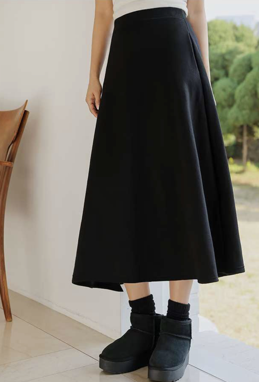 POMNANA東大門㊣實拍女士新款人氣時尚職業25秋冬推薦休閑長裙POMNANA長裙