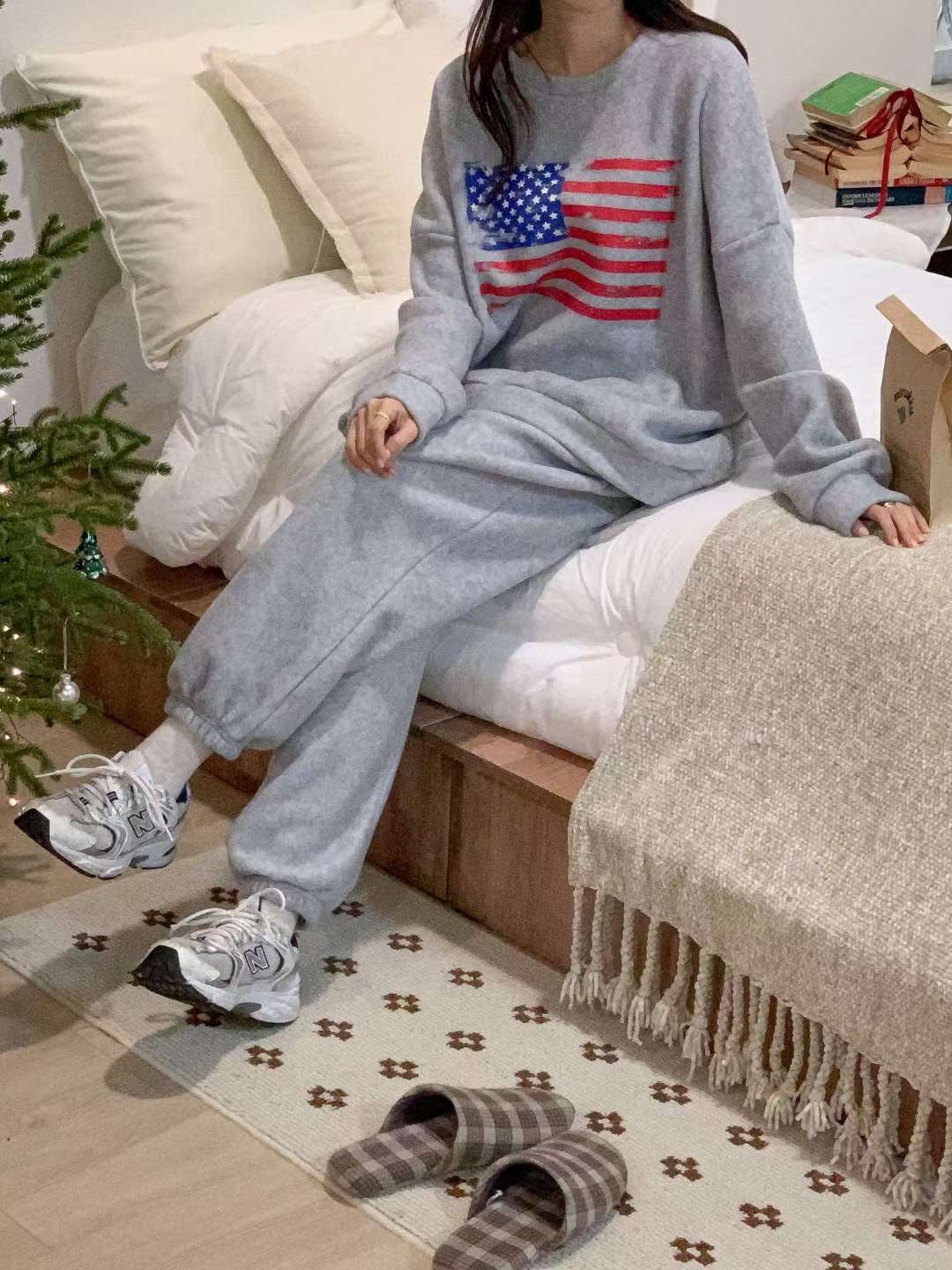 POMNANA韓國直郵㊣女裝新款推薦休閑人氣時尚25秋冬職業套裝POMNANA套裝