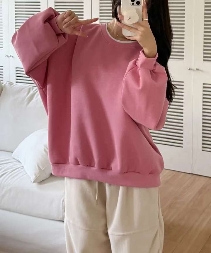 POMNANA東大門㊣實拍女士新款25秋冬人氣休閑推薦時尚熱賣衛衣POMNANA衛衣圖色2