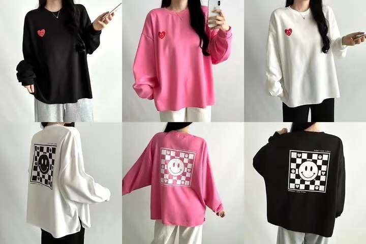 POMNANA韓國代購㊣女裝新品熱賣推薦休閑時尚25秋冬人氣衛衣POMNANA衛衣