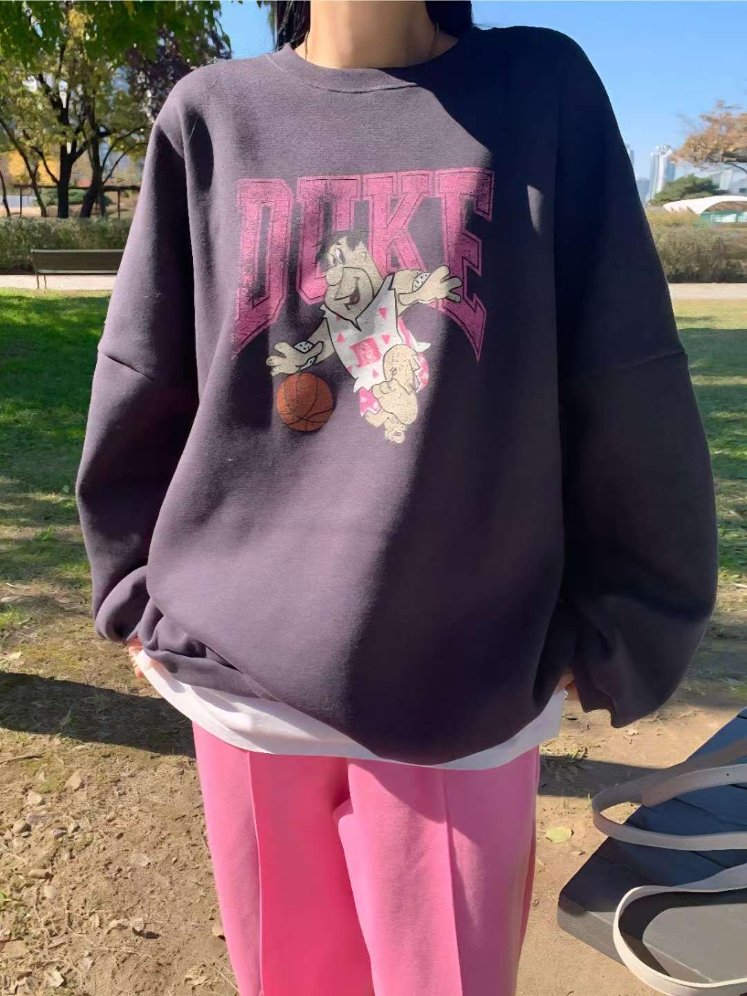 POMNANA韓國直郵㊣女士新款人氣真品熱賣推薦25秋冬休閑衛衣POMNANA衛衣圖色3