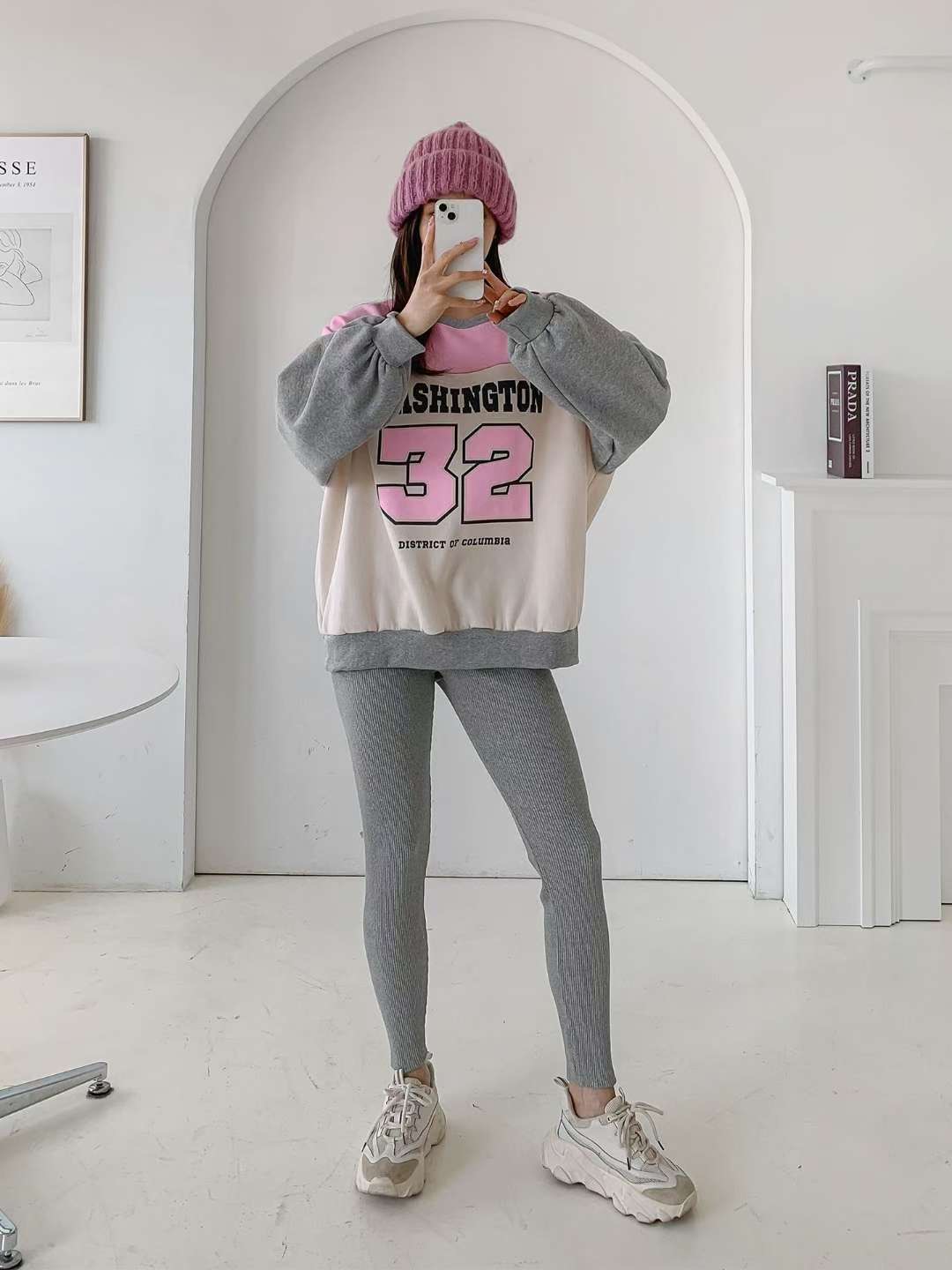 POMNANA韓國代購㊣女裝新品時尚人氣推薦25秋冬打底褲鯊魚褲POMNANA打底褲/鯊魚褲