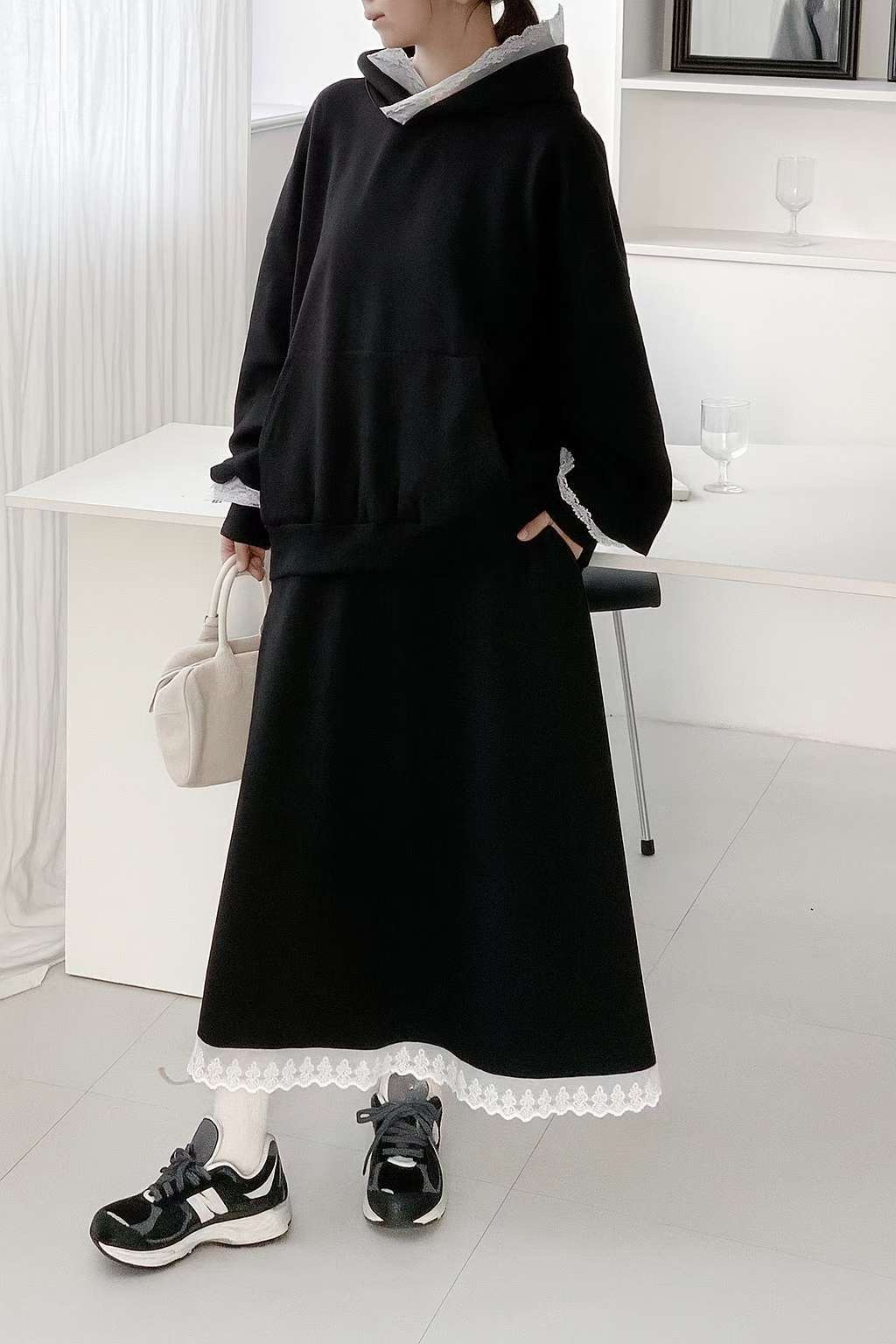 POMNANA韓國直郵㊣女裝新品推薦真品時尚25秋冬人氣休閑套裝POMNANA套裝圖色1