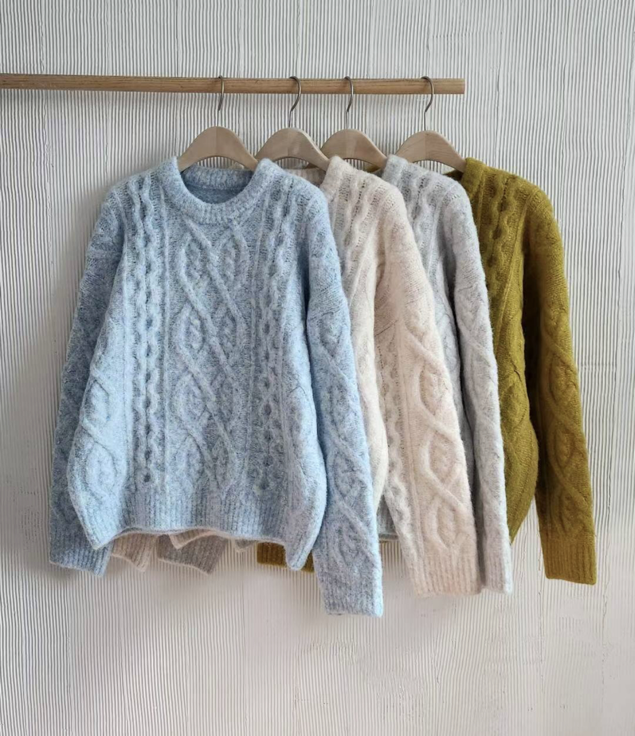 THE BON韓國直郵㊣女裝新品休閑推薦25秋冬人氣熱賣職業毛衣THE BON毛衣圖色3左三色