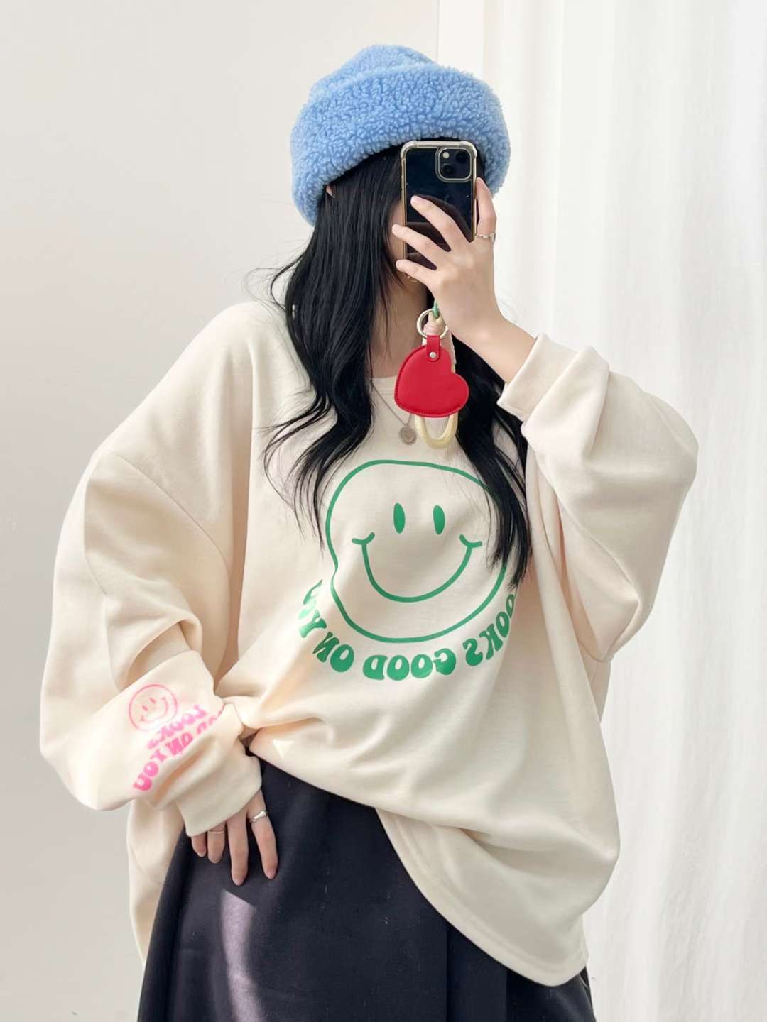 POMNANA韓國直郵㊣女裝新品人氣真品職業熱賣推薦休閑時尚衛衣POMNANA衛衣圖色2