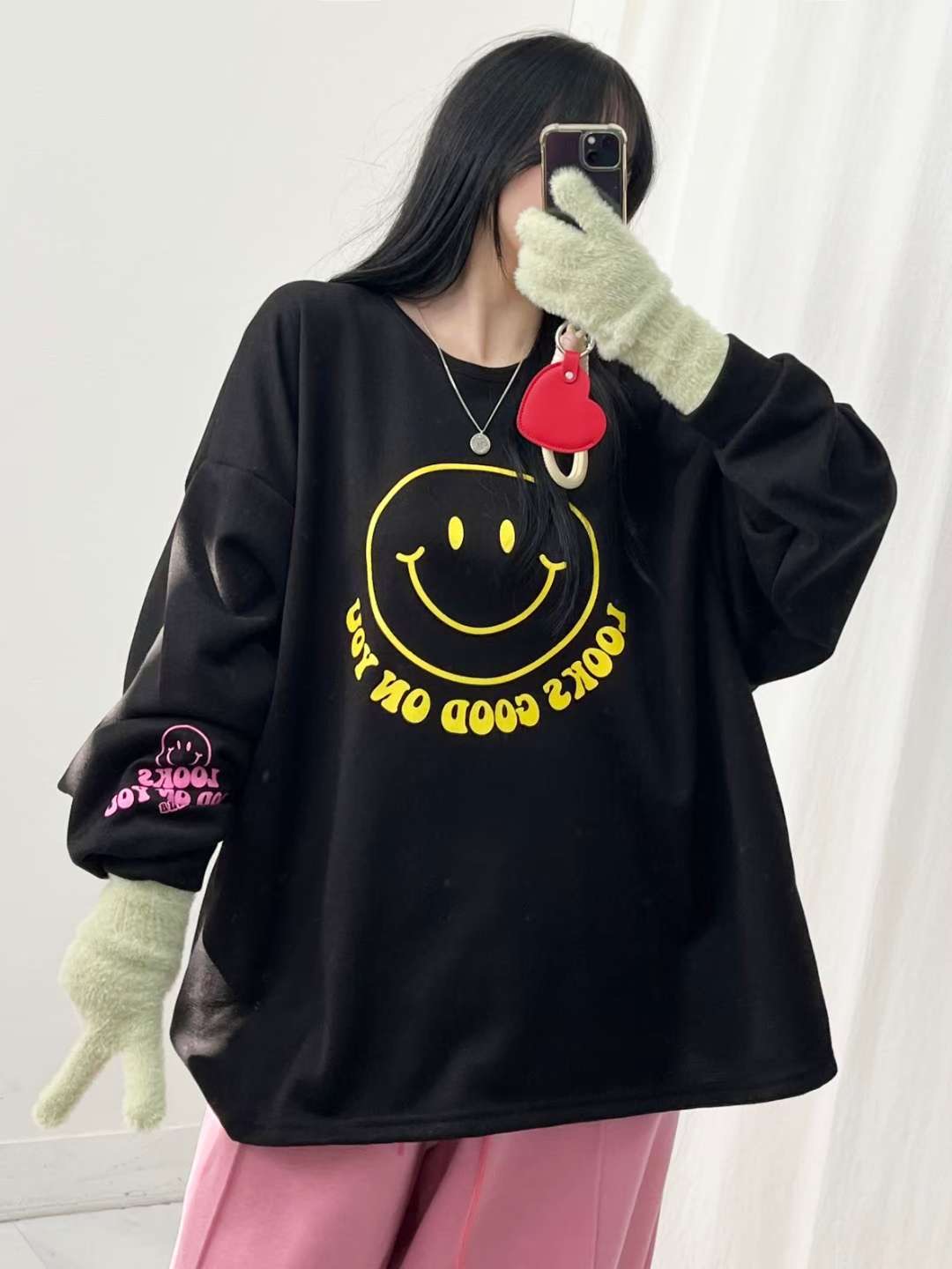 POMNANA韓國直郵㊣女裝新品人氣真品職業熱賣推薦休閑時尚衛衣POMNANA衛衣圖色3