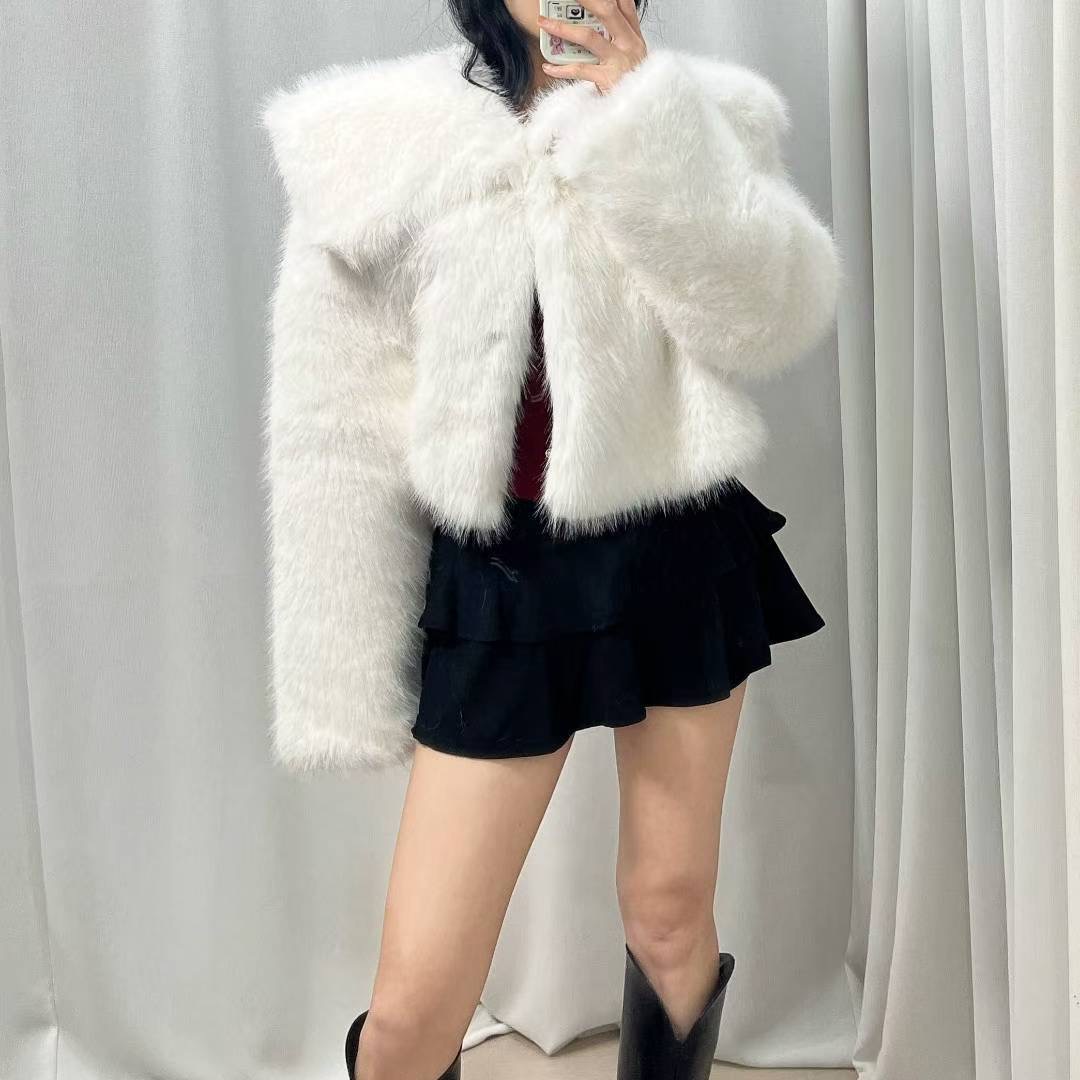 GANJI-간지-T韓國代購㊣女裝新款真品25秋冬休閑短款大衣GANJI-ot短款大衣圖色1