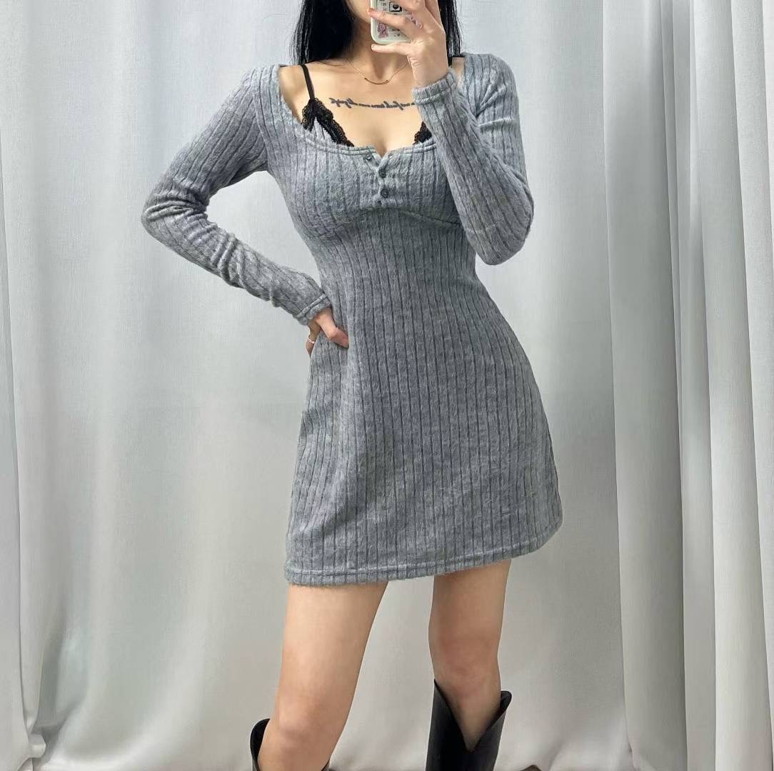 GANJI-간지-T東大門㊣代購女士新品時尚人氣真品休閑連衣裙GANJI-ot連衣裙圖色1