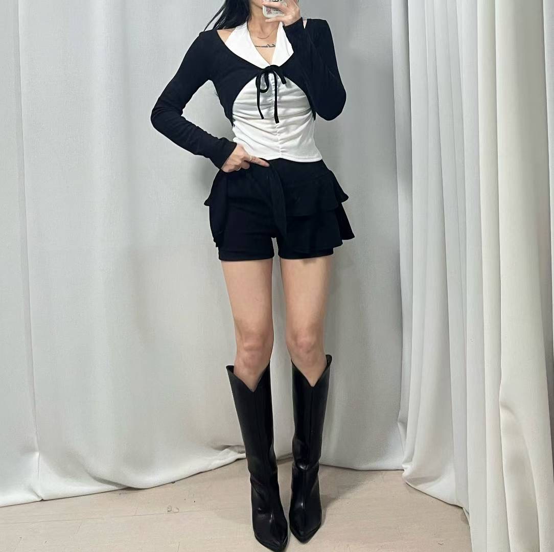 GANJI-간지-T東大門㊣直郵女士新品25秋冬時尚休閑職業短裙GANJI-ot短裙