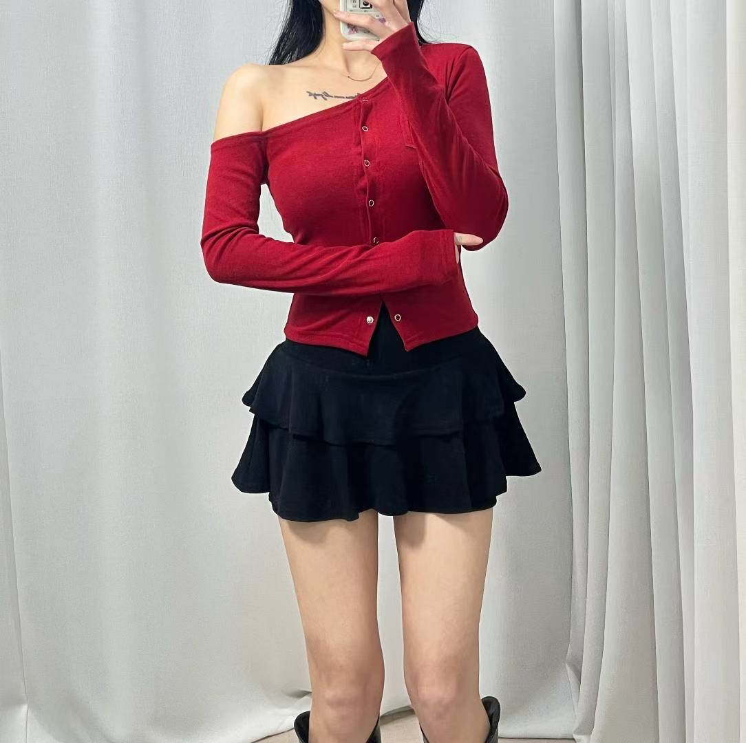 GANJI-간지-T東大門㊣直郵女裝新款人氣休閑真品推薦長袖T恤GANJI-ot長袖T恤圖色1