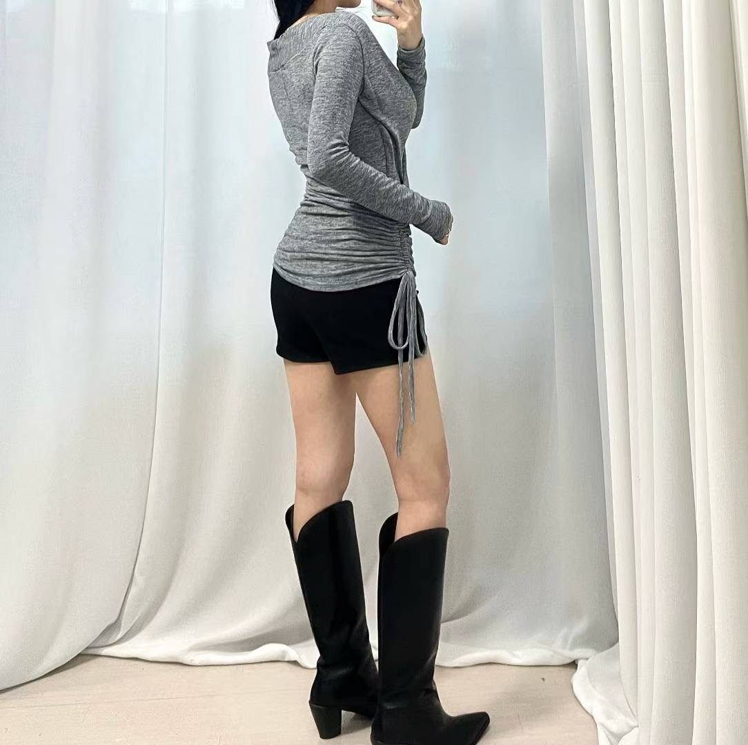 GANJI-간지-T東大門㊣直郵女士新款人氣25秋冬休閑長袖T恤GANJI-ot長袖T恤