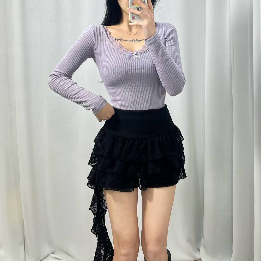 GANJI-간지-T東大門㊣代購女裝新品熱賣真品時尚25秋冬長袖T恤GANJI-ot長袖T恤圖色1