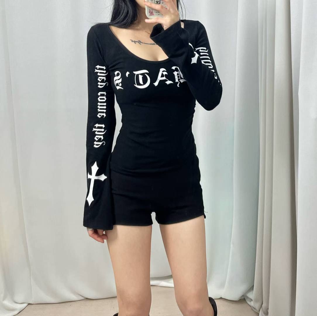 GANJI-간지-T東大門㊣實拍女裝新款推薦真品職業25秋冬長袖T恤GANJI-ot長袖T恤圖色3