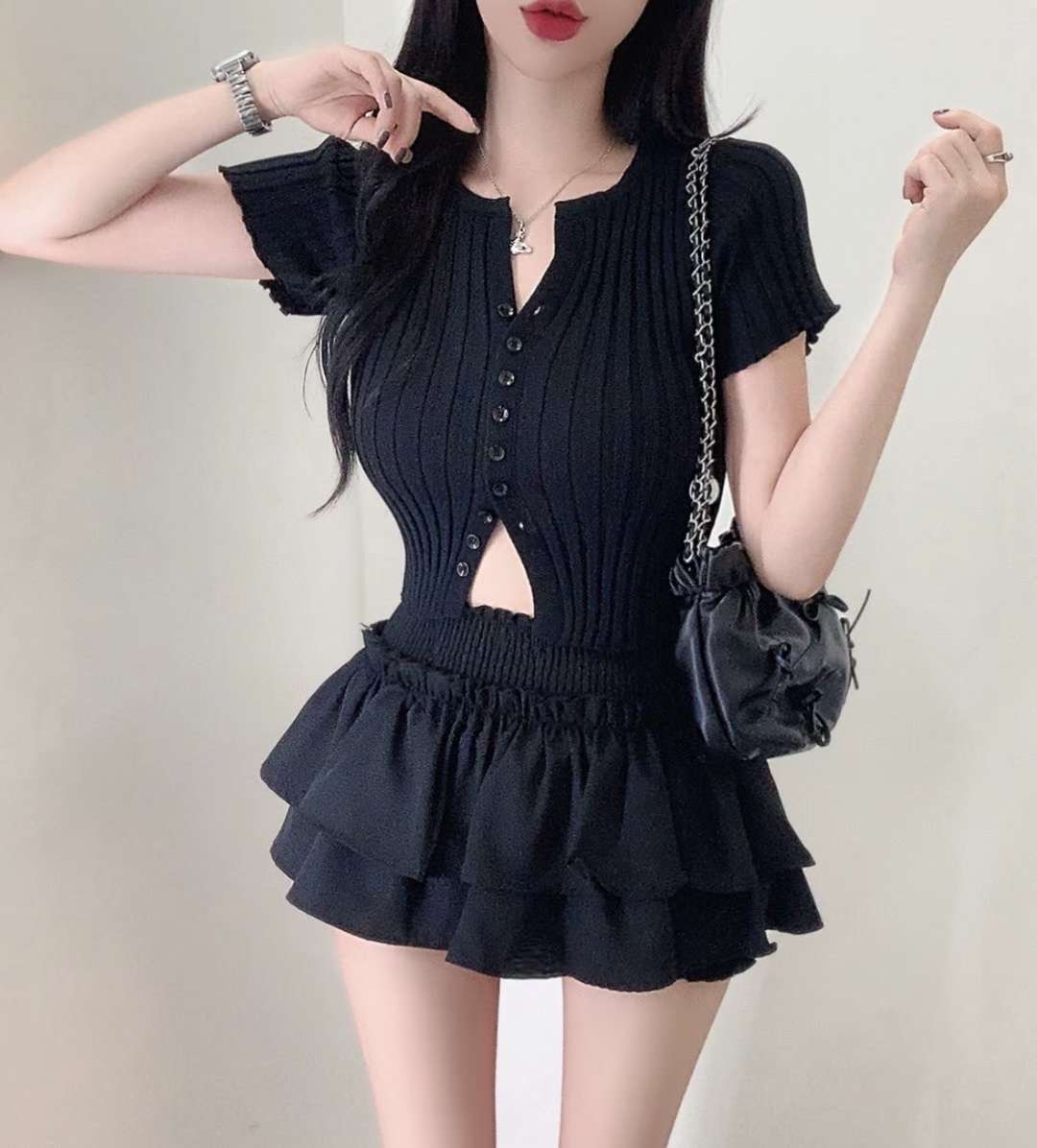 BLUE ANGEL-블루엔젤-T韓國直郵㊣女裝新品推薦職業針織衫BLUE ANGEL-ot針織衫圖色4