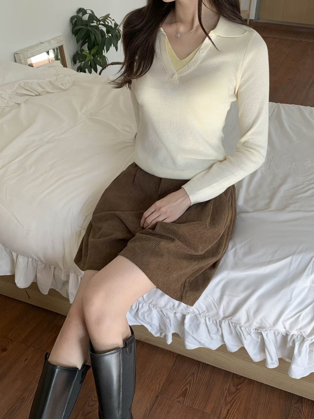 BLUE ANGEL-블루엔젤-T東大門㊣直郵女士新款推薦長袖T恤BLUE ANGEL-ot長袖T恤圖色2