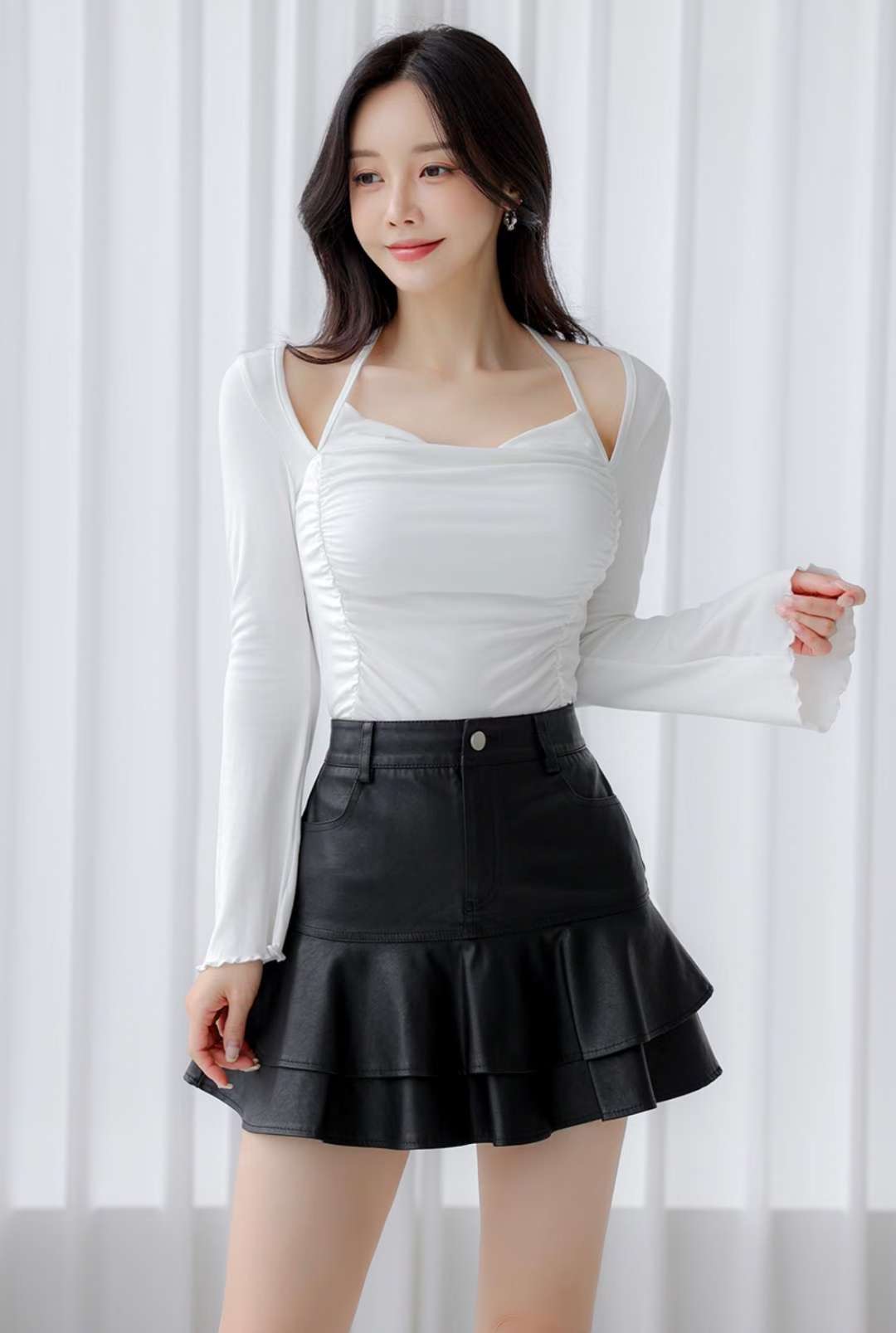 BLUE ANGEL-블루엔젤-T東大門㊣代購女裝新款25秋冬長袖T恤BLUE ANGEL-ot長袖T恤圖色3