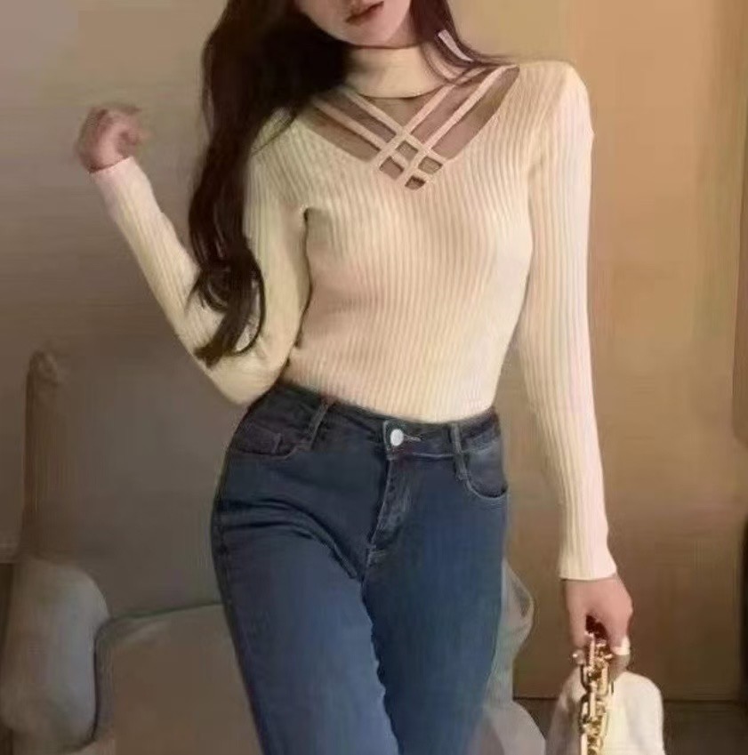 BLUE ANGEL-블루엔젤-T東大門㊣實拍女裝新品休閑針織衫BLUE ANGEL-ot針織衫圖色1