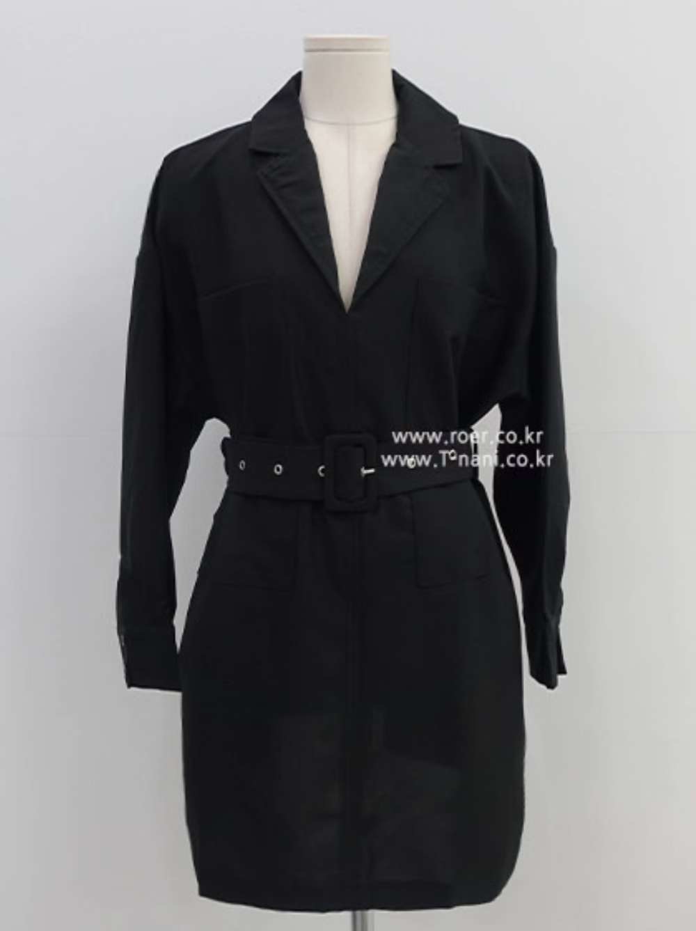 BLUE ANGEL-블루엔젤-T東大門㊣代購女士新品休閑連衣裙含腰帶BLUE ANGEL-ot連衣裙圖色2