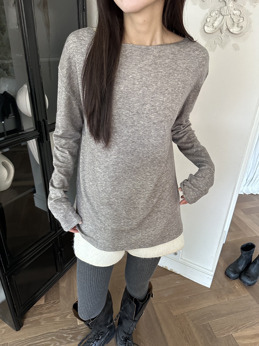 BOWIE東大門㊣直郵女士新款25秋冬熱賣職業時尚人氣長袖T恤BOWIE長袖T恤