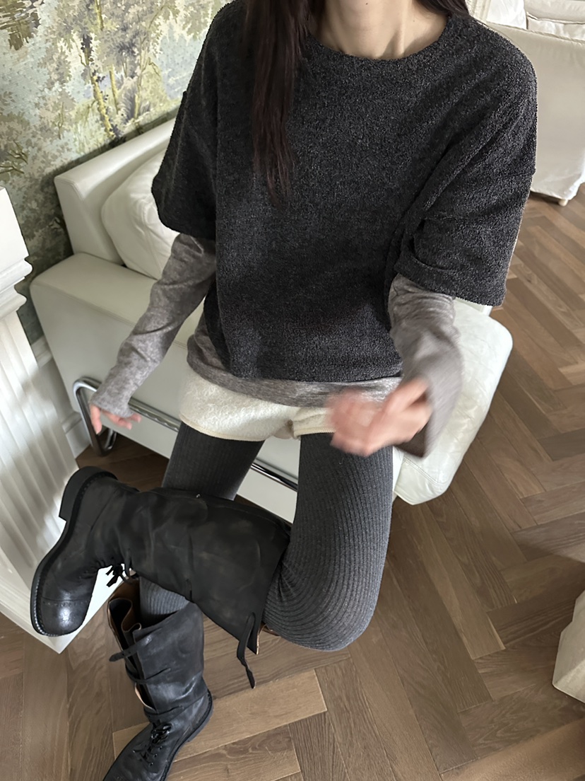 BOWIE東大門㊣直郵女士新款25秋冬熱賣職業時尚人氣長袖T恤BOWIE長袖T恤