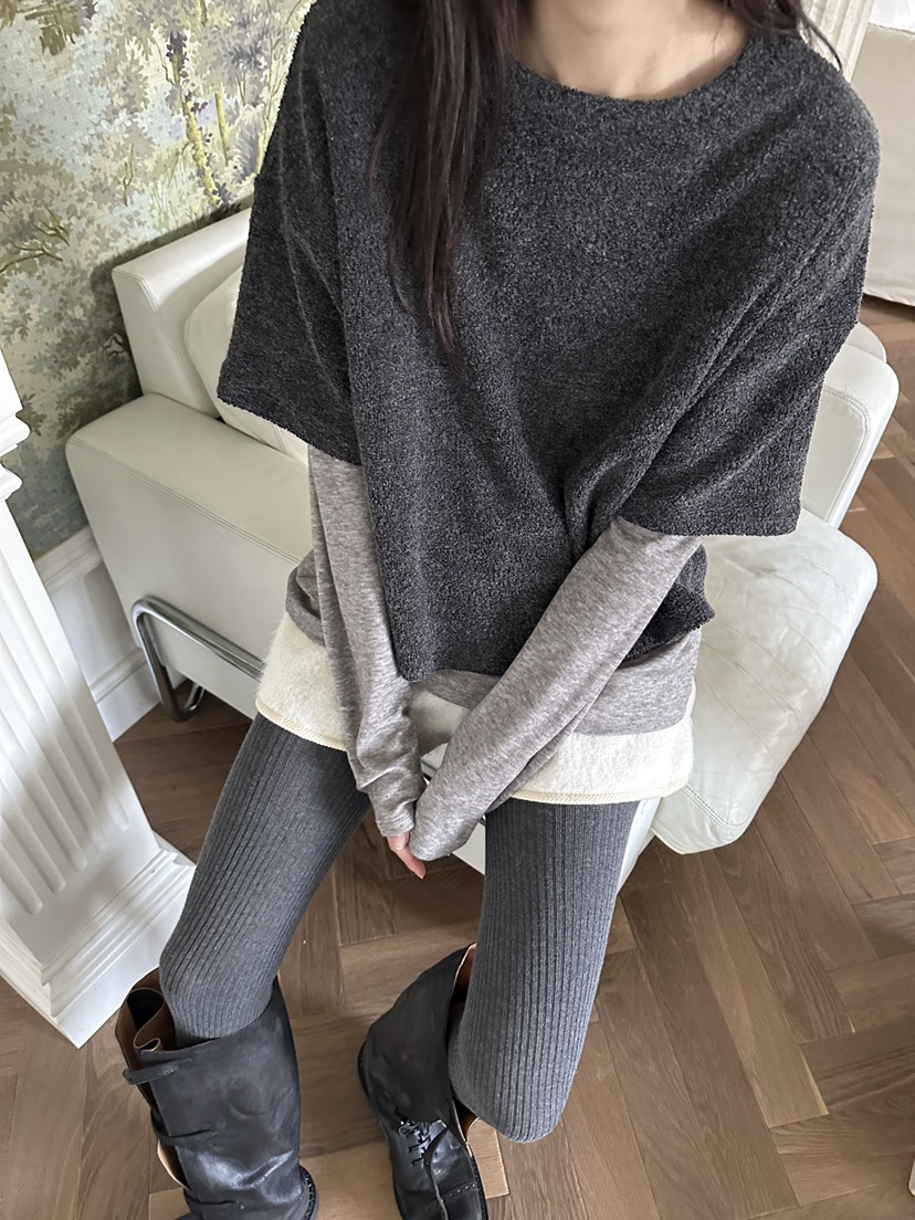 BOWIE東大門㊣直郵女士新款25秋冬熱賣職業時尚人氣長袖T恤BOWIE長袖T恤