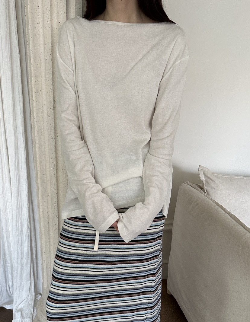 BOWIE東大門㊣直郵女士新款25秋冬熱賣職業時尚人氣長袖T恤BOWIE長袖T恤