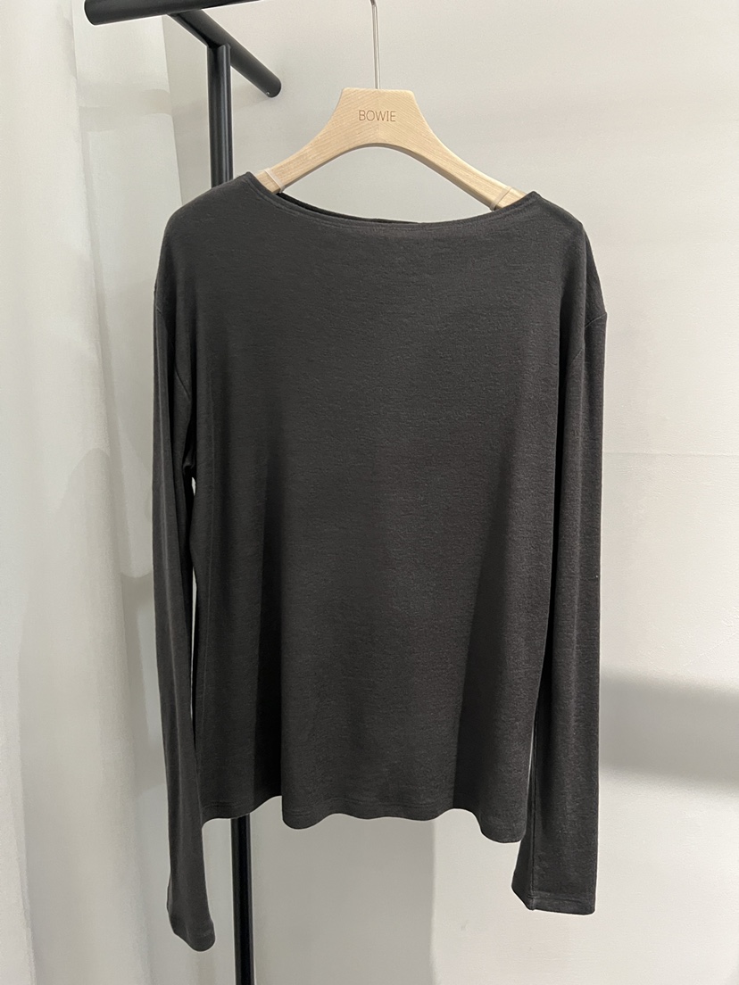 BOWIE東大門㊣直郵女士新款25秋冬熱賣職業時尚人氣長袖T恤BOWIE長袖T恤圖色2