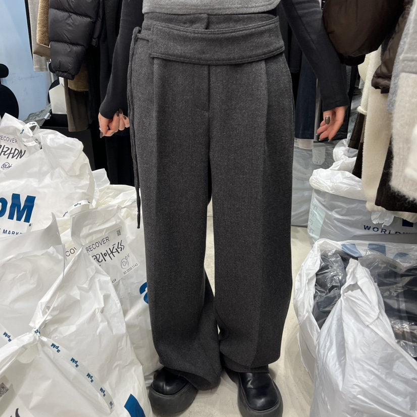 RECOVER韓國代購㊣女裝新款職業熱賣真品推薦人氣時尚休閑褲RECOVER/MOMENT休閑褲圖色2