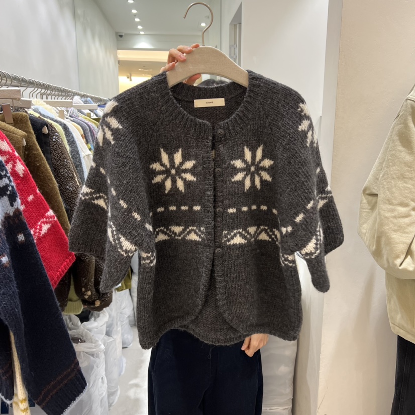 ASOME韓國直郵㊣女士新品推薦真品25秋冬時尚休閑熱賣針織衫A.SOME針織衫圖色1