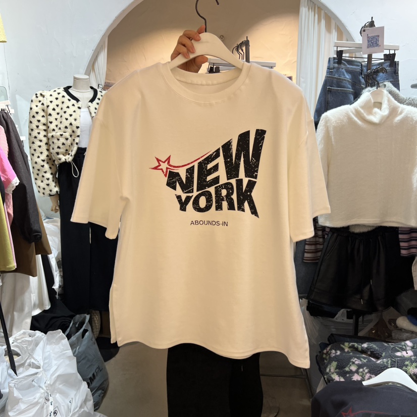 OZ東大門㊣直郵女裝新品人氣職業時尚推薦熱賣真品休閑25秋冬T恤OZ.ounceT恤圖色2