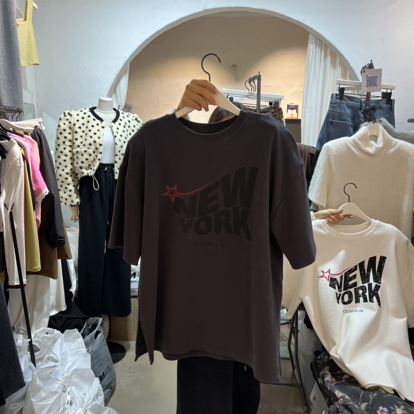 OZ東大門㊣直郵女裝新品人氣職業時尚推薦熱賣真品休閑25秋冬T恤OZ.ounceT恤圖色3