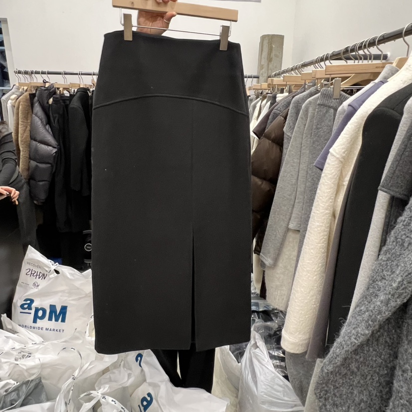 RECOVER韓國直郵㊣女裝新款真品職業休閑25秋冬熱賣人氣長裙RECOVER/MOMENT長裙