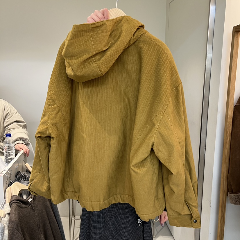 OUTRENE韓國代購㊣女裝新品人氣真品25秋冬職業休閑短款棉服OUTRENE短款棉服