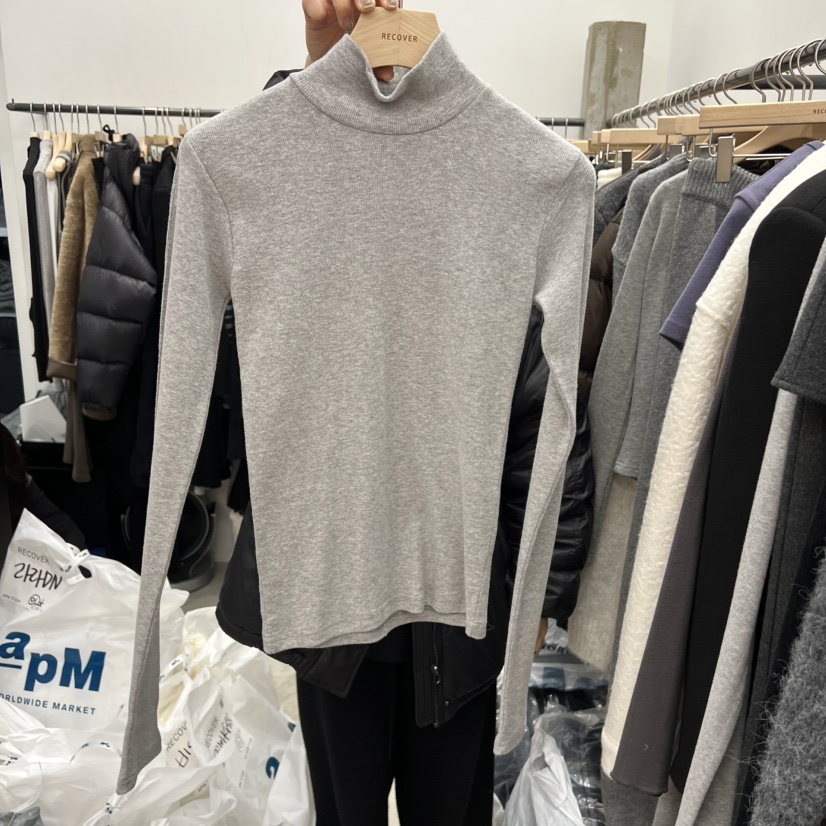 RECOVER韓國直郵㊣女裝新款熱賣職業25秋冬推薦時尚長袖T恤RECOVER/MOMENT長袖T恤圖色1