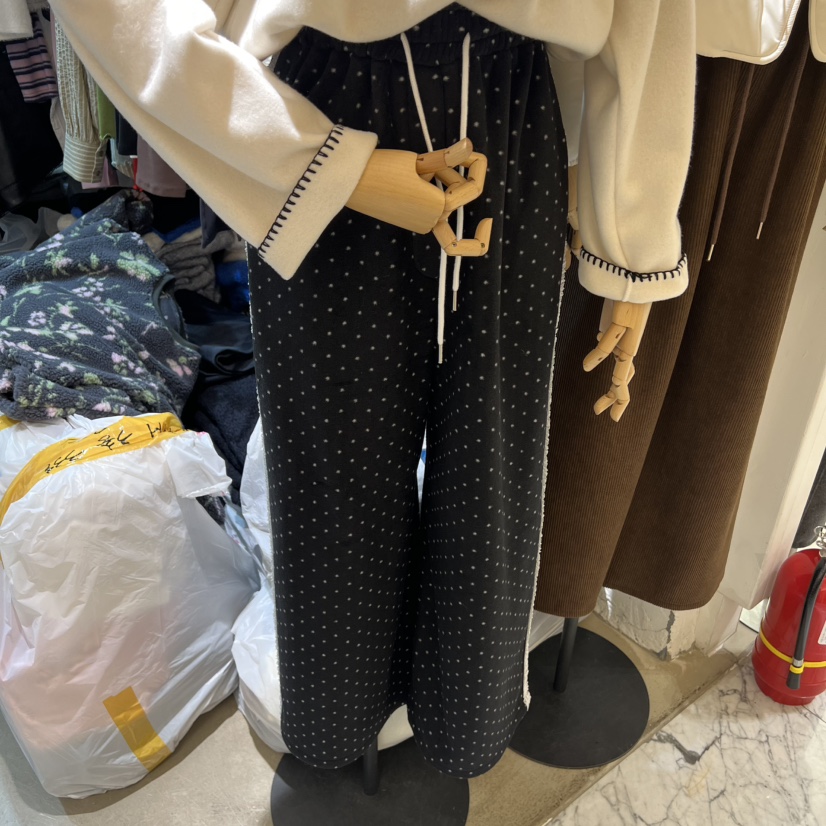 OZ韓國代購㊣女裝新款職業人氣休閑25秋冬真品熱賣休閑褲羊毛OZ.ounce休閑褲圖色1