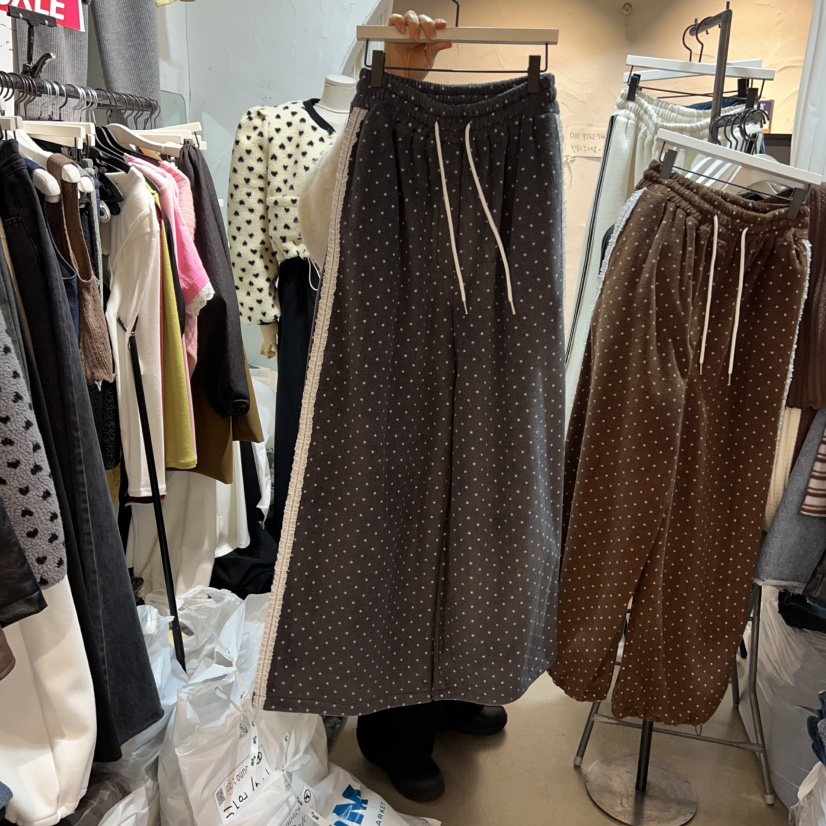 OZ韓國代購㊣女裝新款職業人氣休閑25秋冬真品熱賣休閑褲羊毛OZ.ounce休閑褲圖色3