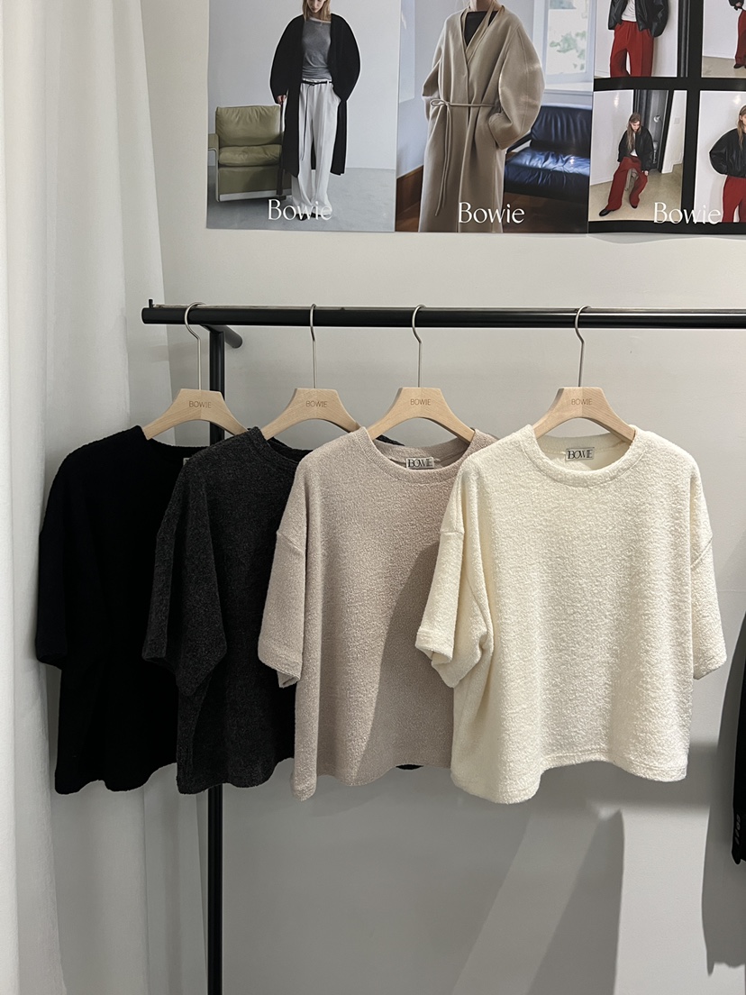 BOWIE韓國代購㊣女裝新款職業真品25秋冬時尚人氣熱賣休閑T恤BOWIET恤