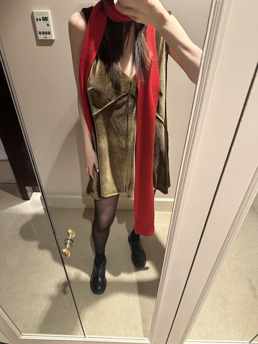 BOWIE東大門㊣代購女裝新品真品職業熱賣推薦休閑連衣裙絲絨BOWIE連衣裙