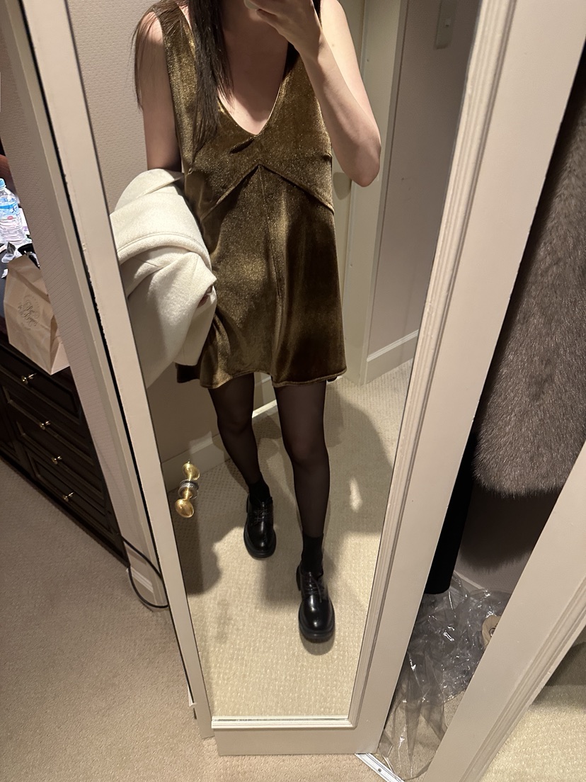 BOWIE東大門㊣代購女裝新品真品職業熱賣推薦休閑連衣裙絲絨BOWIE連衣裙